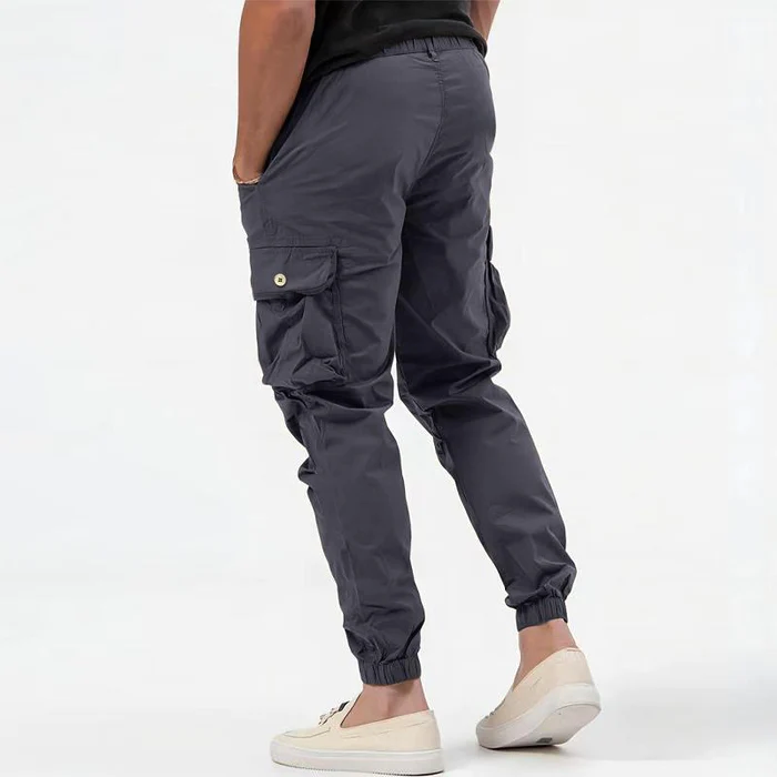 Men's Tapered Fit Cargo Trousers - Casual & Multi-Pocket
