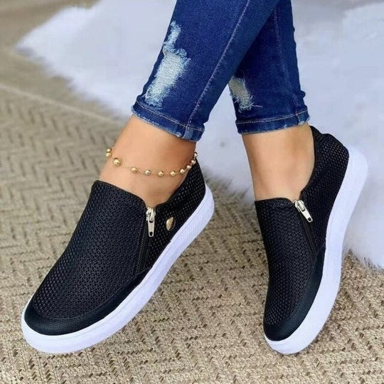 Supportive Zip-Up Shoes for Women | Liana