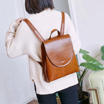 Miranda - Stylish Leather Backpack for Women