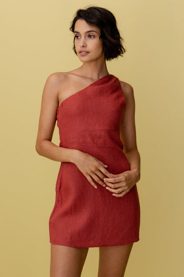 Elegant and Casual One Shoulder Dress for Women