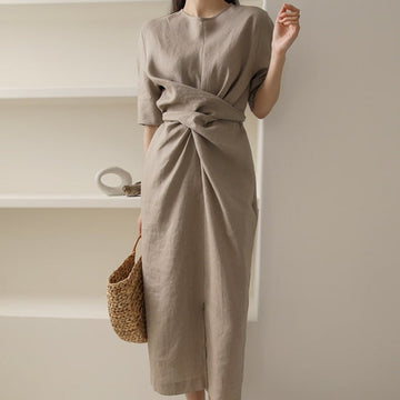 Stylish and Elegant Khaki Dress for Women | Emma