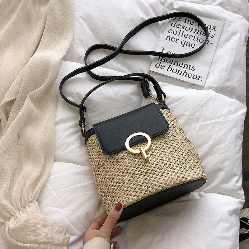 Women's Straw Handbag - Summer Style & Versatile