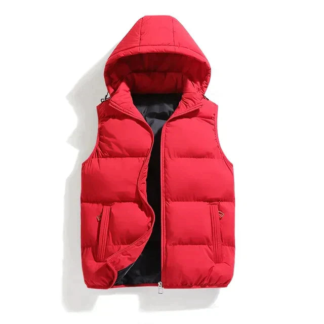 Men's Gilet - Hooded with Quilted Design