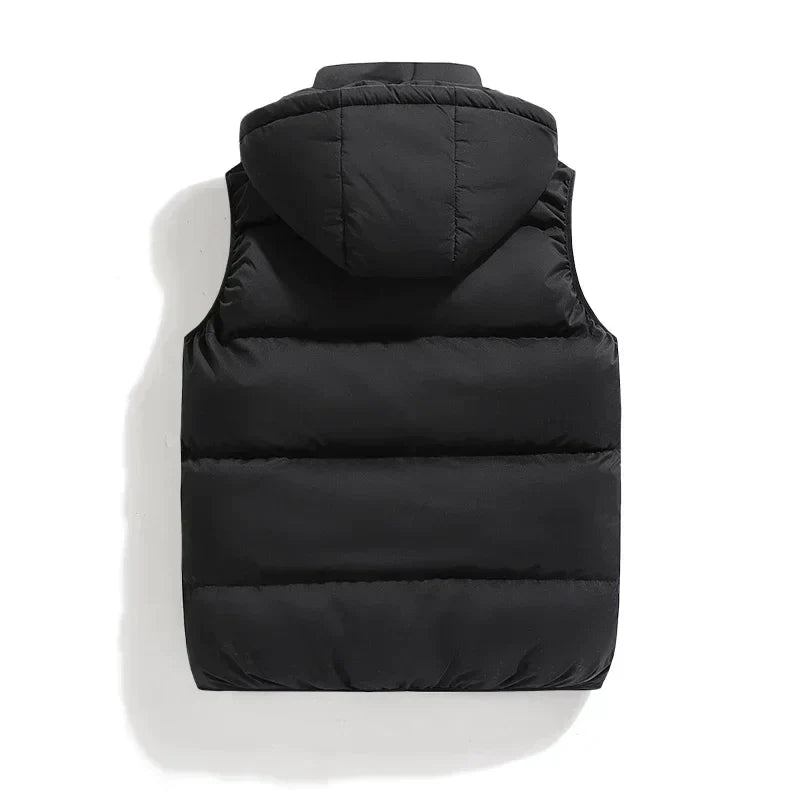 Men's Gilet - Hooded with Quilted Design