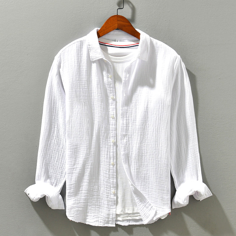 Comfortable Button-Down Long Sleeve Shirt for Men