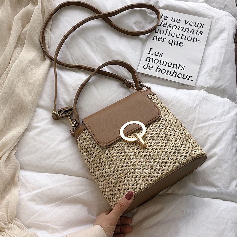 Women's Straw Handbag - Summer Style & Versatile