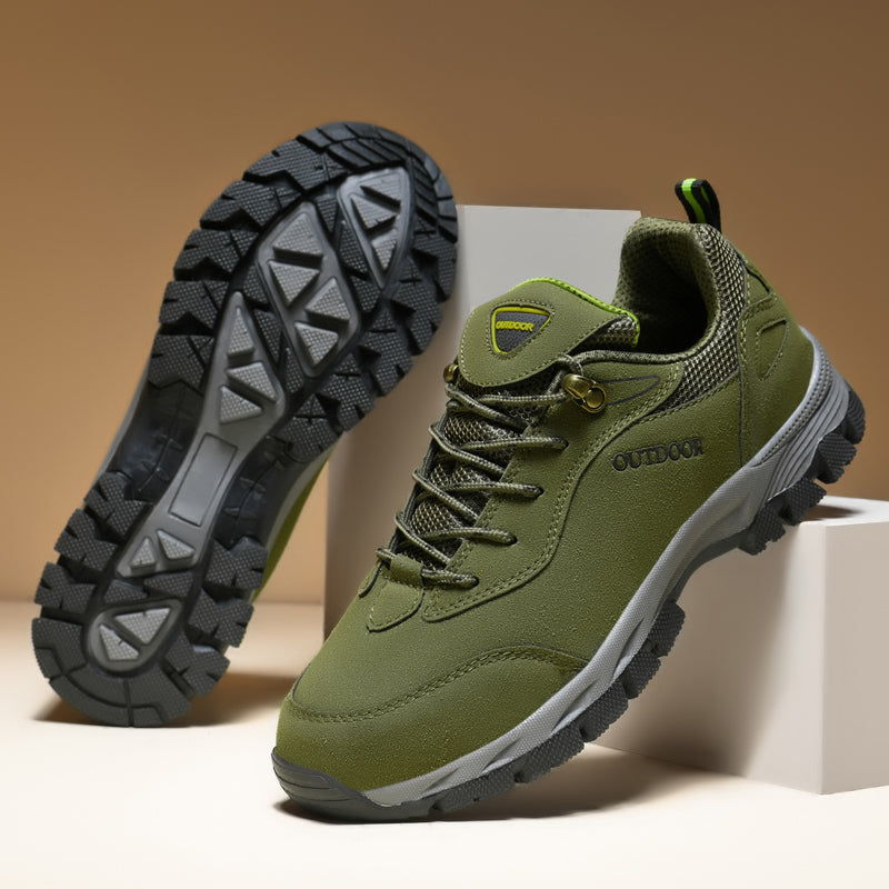 Men's Walking Trainers - Textured Mesh with Chunky Sole