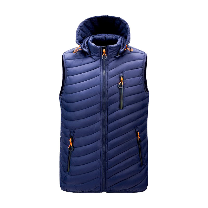 Men's Gilet - Hooded with Zip Pockets