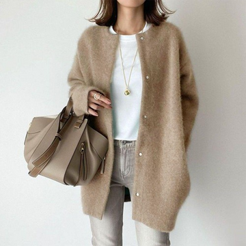 Women's Longline Button Cardigan - Versatile All-Season Layer