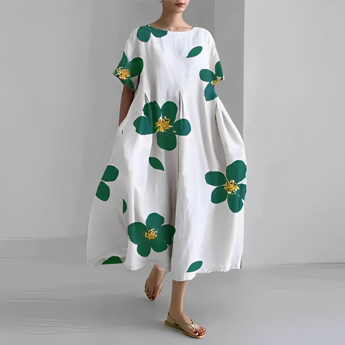 Chic and Stylish Loose Fit Printed Dress for Women