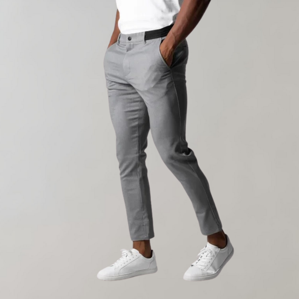 Men's Chino Work Trousers - Slim Fit & Ankle Length