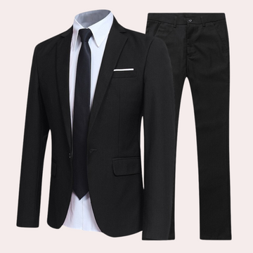 Slim Fit Lightweight Suit with Blazer and Trousers for Men