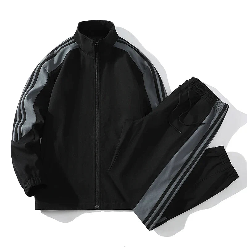 Nathan - Casual Sports Tracksuit with Stripe Design for Men