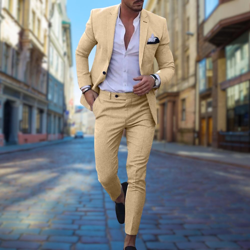 Slim Fit Wedding Guest Suit for Men