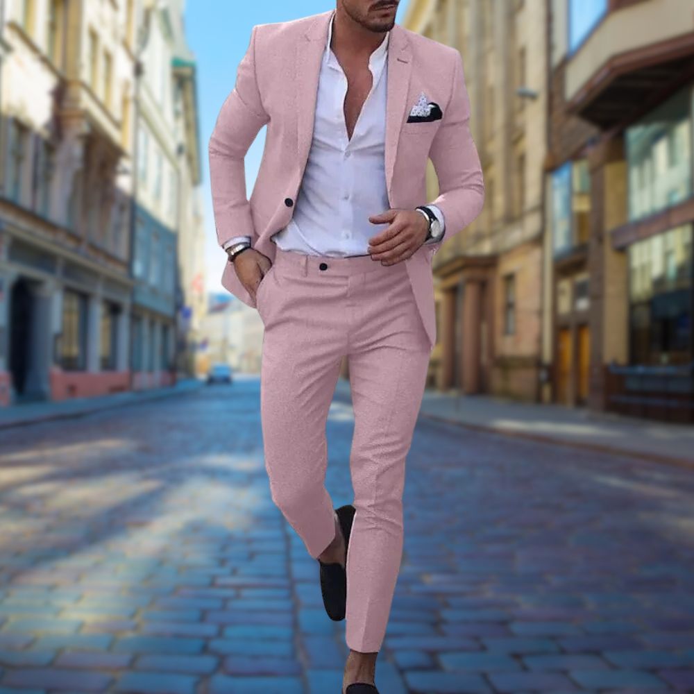 Slim Fit Wedding Guest Suit for Men