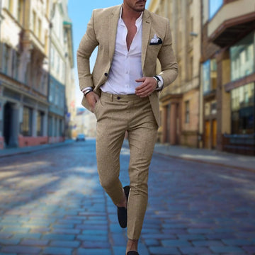 Slim Fit Wedding Guest Suit for Men
