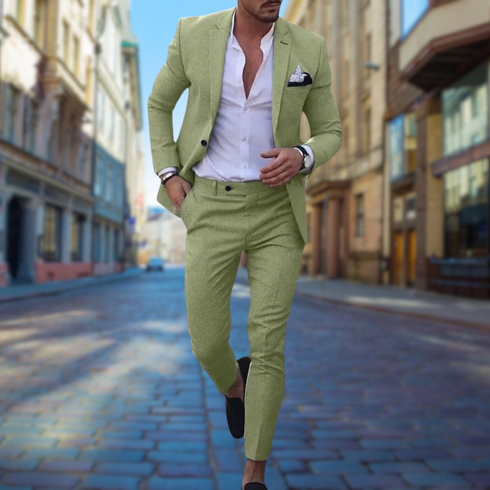 Slim Fit Wedding Guest Suit for Men