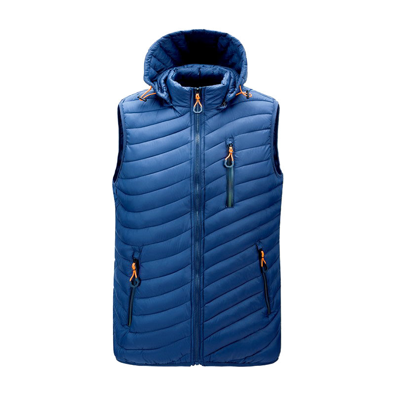 Men's Gilet - Hooded with Zip Pockets