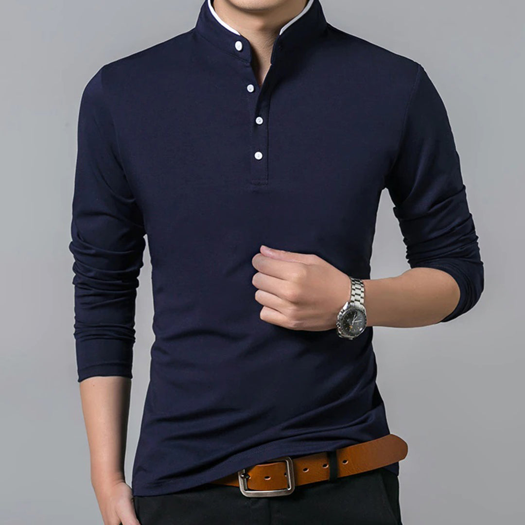 Trendy and Stylish Long Sleeve Polo Shirt for Men