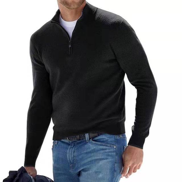 Modern and Classic Zip Pullover for Men