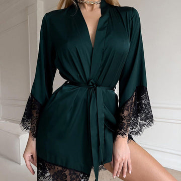 Cecil - Silky Satin Winter Pyjama Set for Women