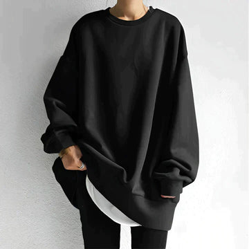 Women's Sweatshirt - Oversized Fit with Crew Neck