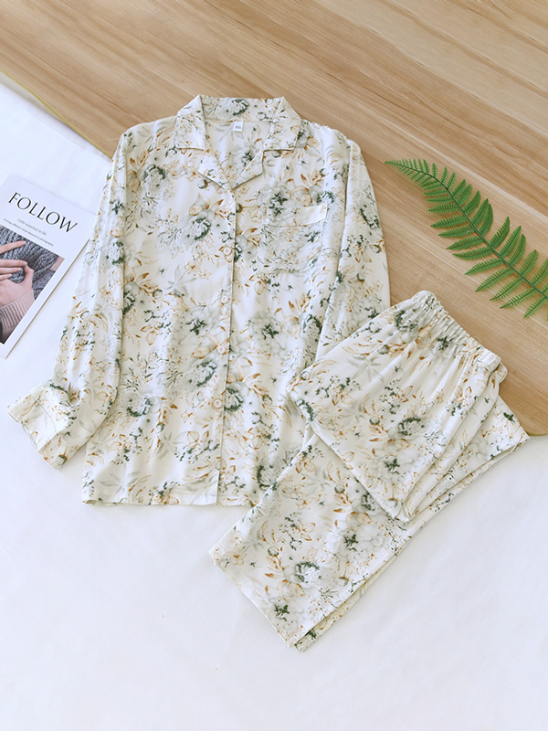Audrey - Luxurious Cotton Long-Sleeve Pyjama Set for Women