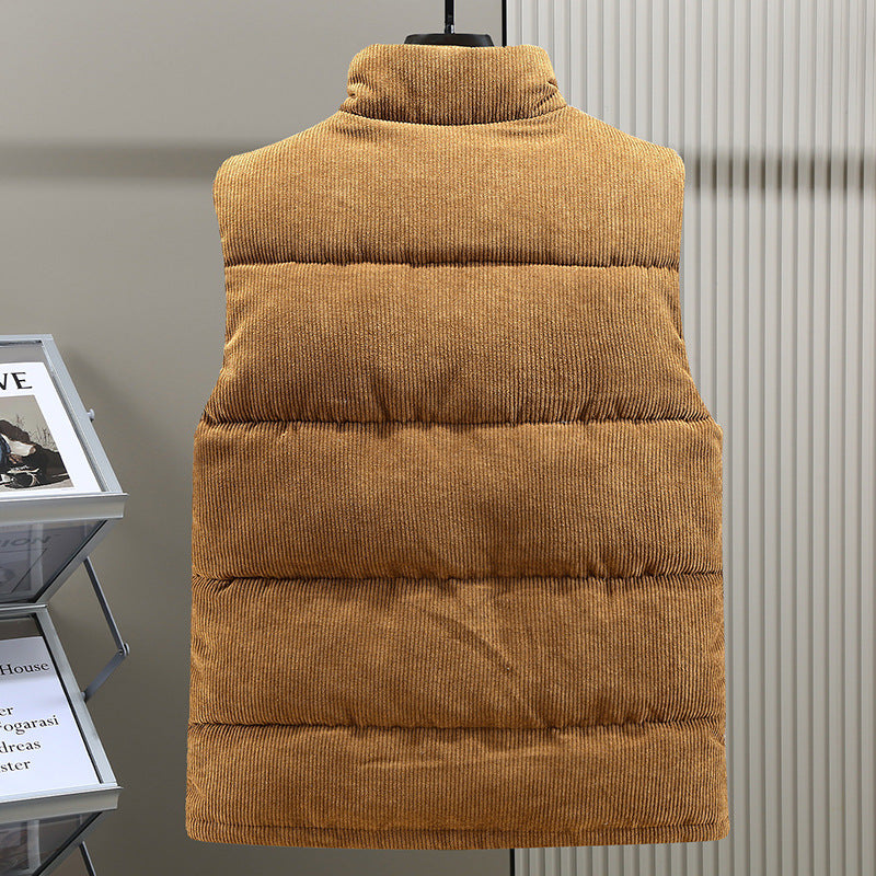 Men's Gilet - Stand Collar with Padded Design