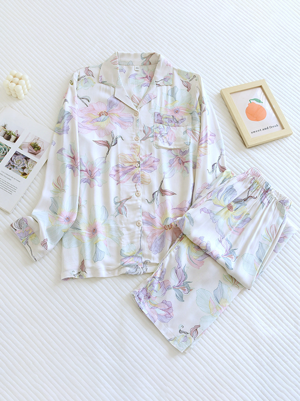Audrey - Luxurious Cotton Long-Sleeve Pyjama Set for Women