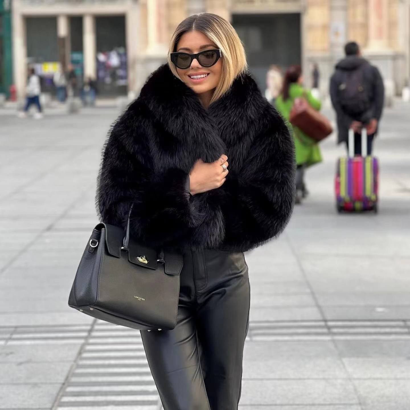 Women's Faux Fur Winter Jacket - Elegant Outerwear