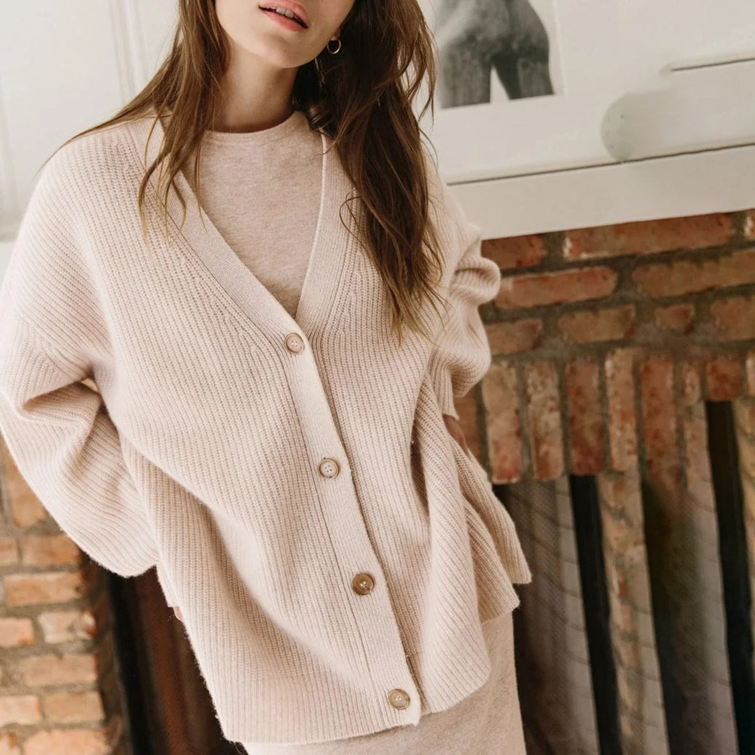 Women's Relaxed Fit Knit Cardigan - Lightweight Layering Piece