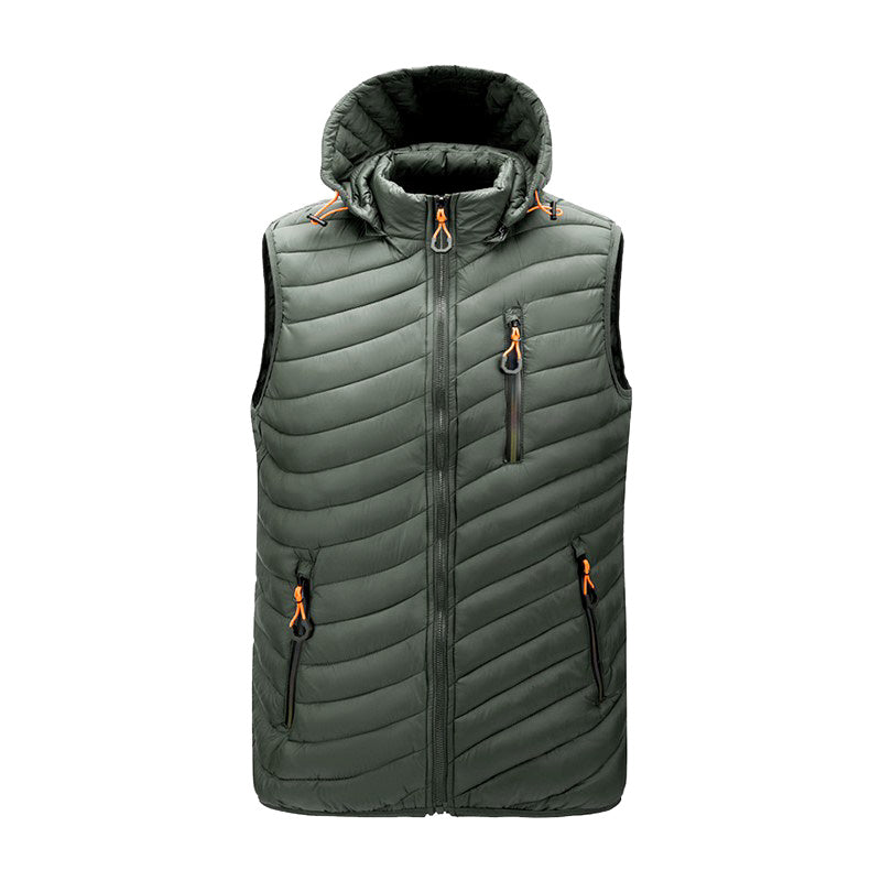 Men's Gilet - Hooded with Zip Pockets