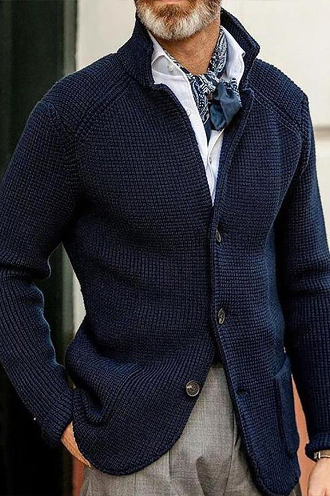 Men's Modern Knit Cardigan - Versatile Casual Vest