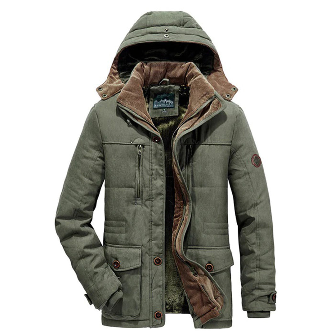 Men's Winter Jacket – Parka Style with Hood