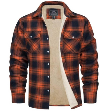 Men's Plaid Winter Jacket - Cosy Lined