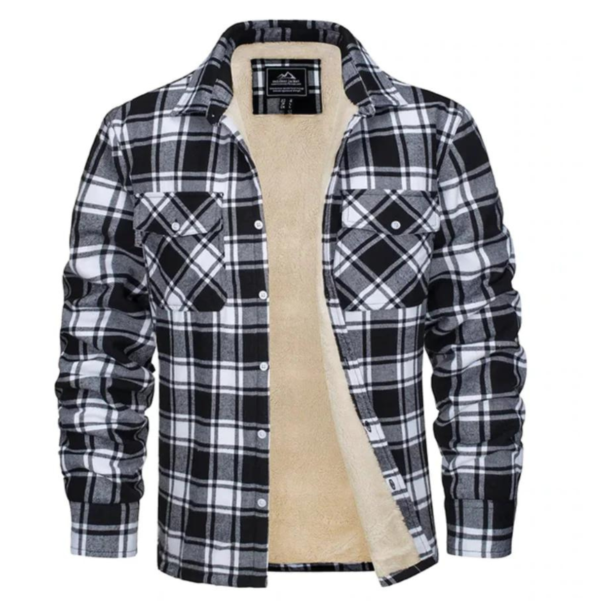 Men's Plaid Winter Jacket - Cosy Lined