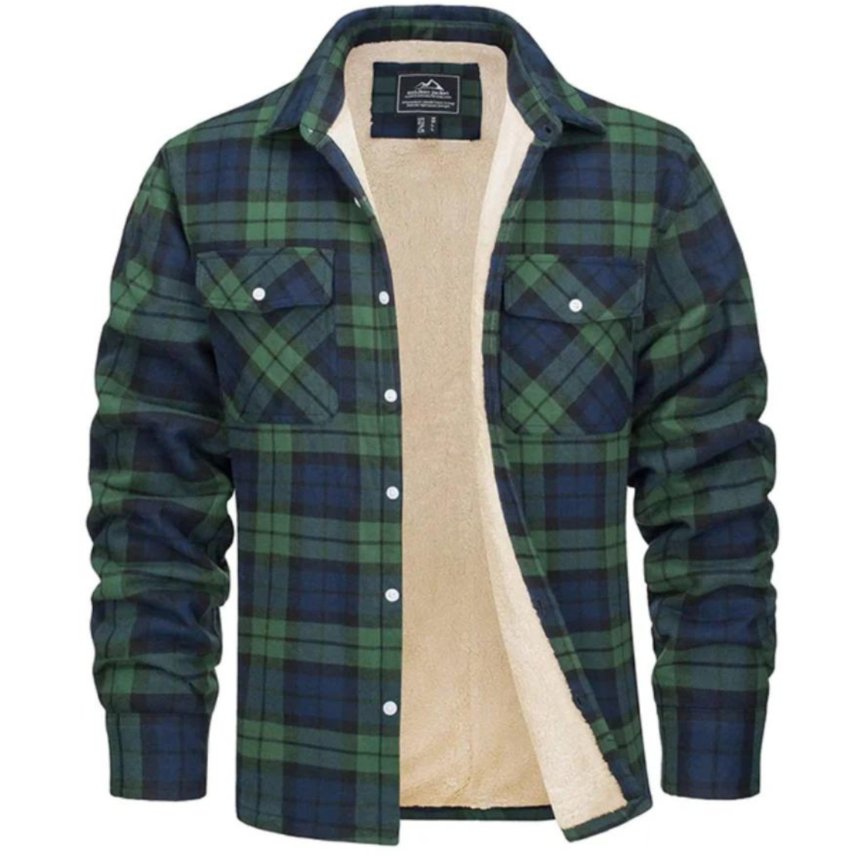 Men's Plaid Winter Jacket - Cosy Lined