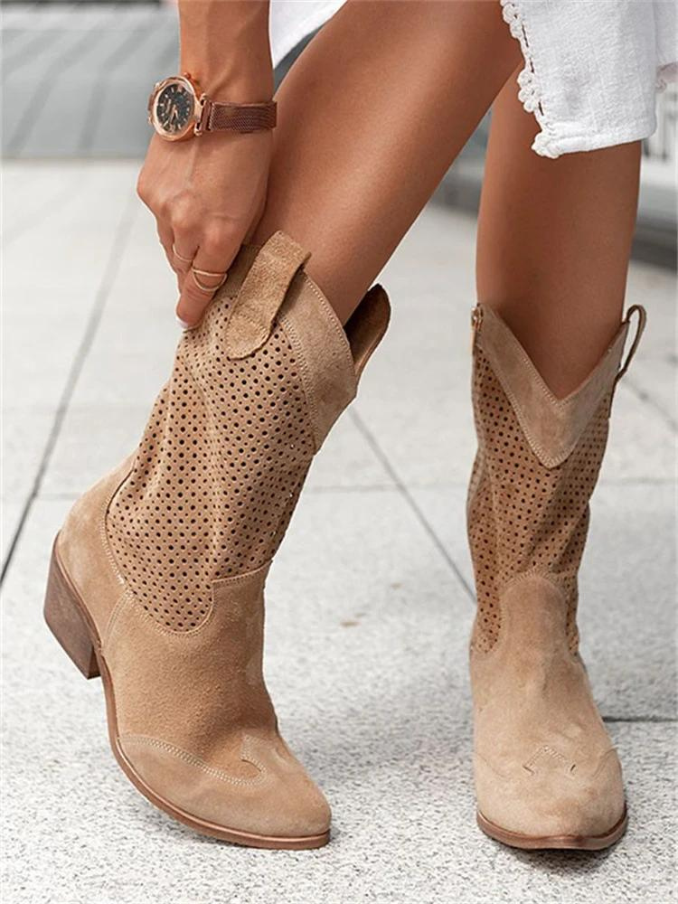 Stylish and Modern Cowboy Inspired Boots for Women