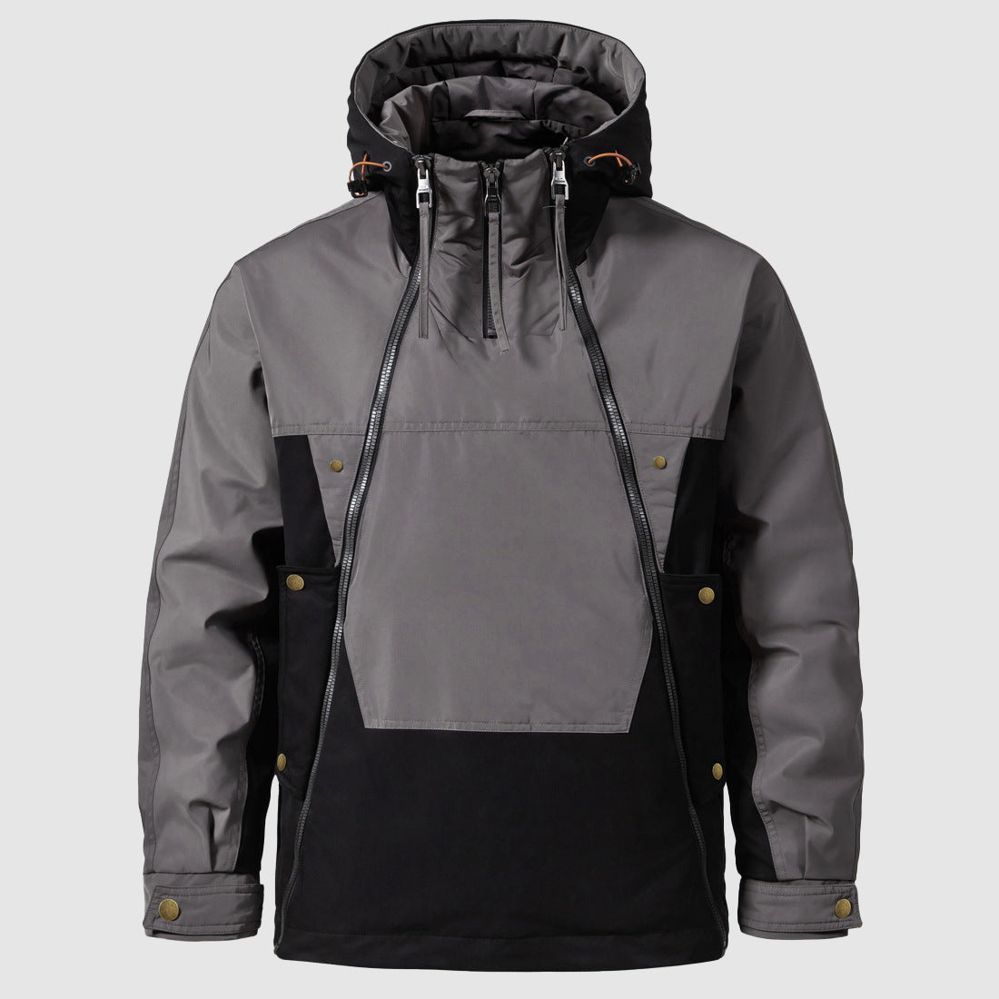 Men's Waterproof Anorak - Hooded with Quarter-Zip