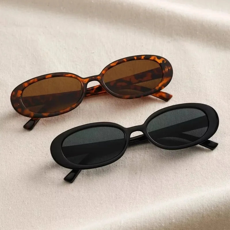 Vintage Oval UV400 Sunglasses for Women