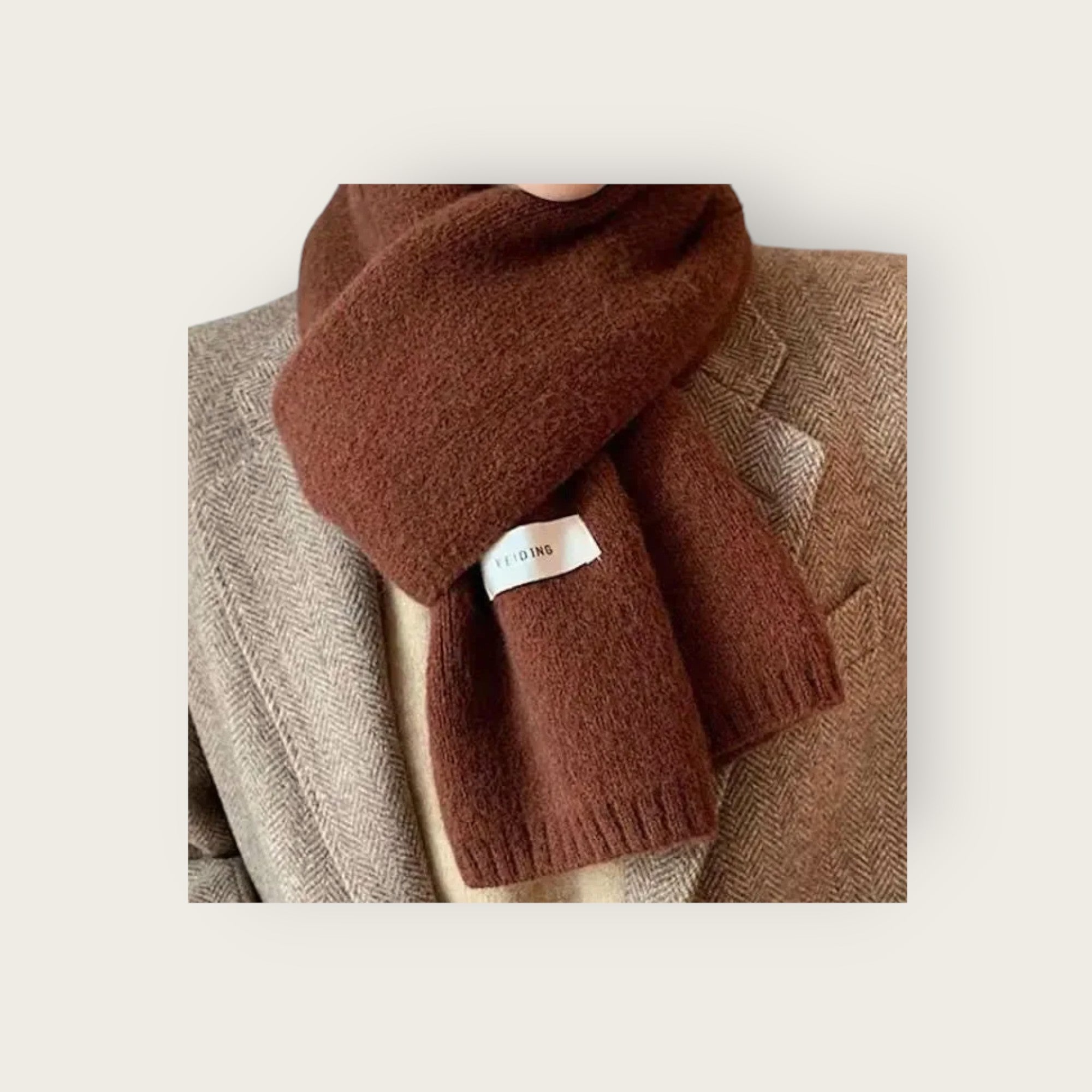 Unisex Scarf - Chunky Finish with Ribbed Ends