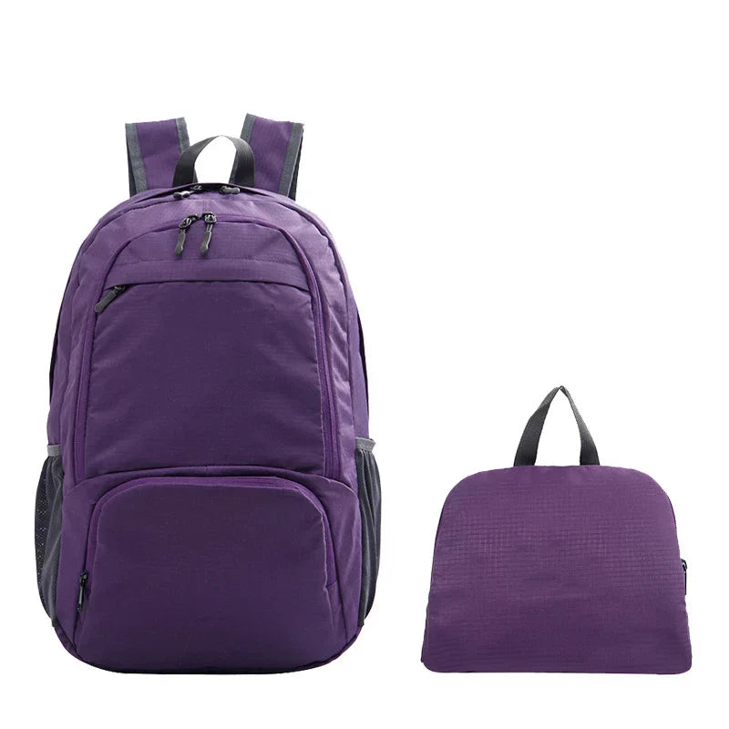 Unisex Lightweight Foldable Travel Backpack - Waterproof & Organised