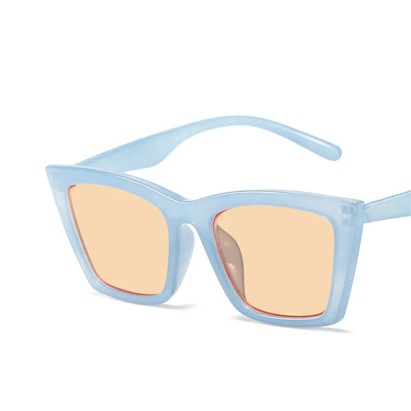 Vintage Square Cat Eye UV400 Sunglasses for Women