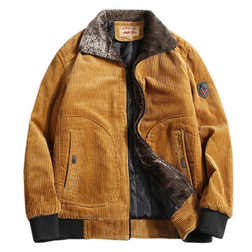 Men's Corduroy Winter Jacket - Cozy Outerwear