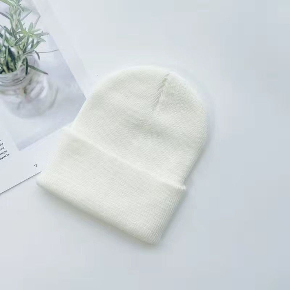 Unisex Knit Beanie - Folded Cuff