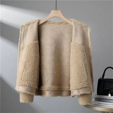 Elegant Wool Blend Coat for Women | Lisa