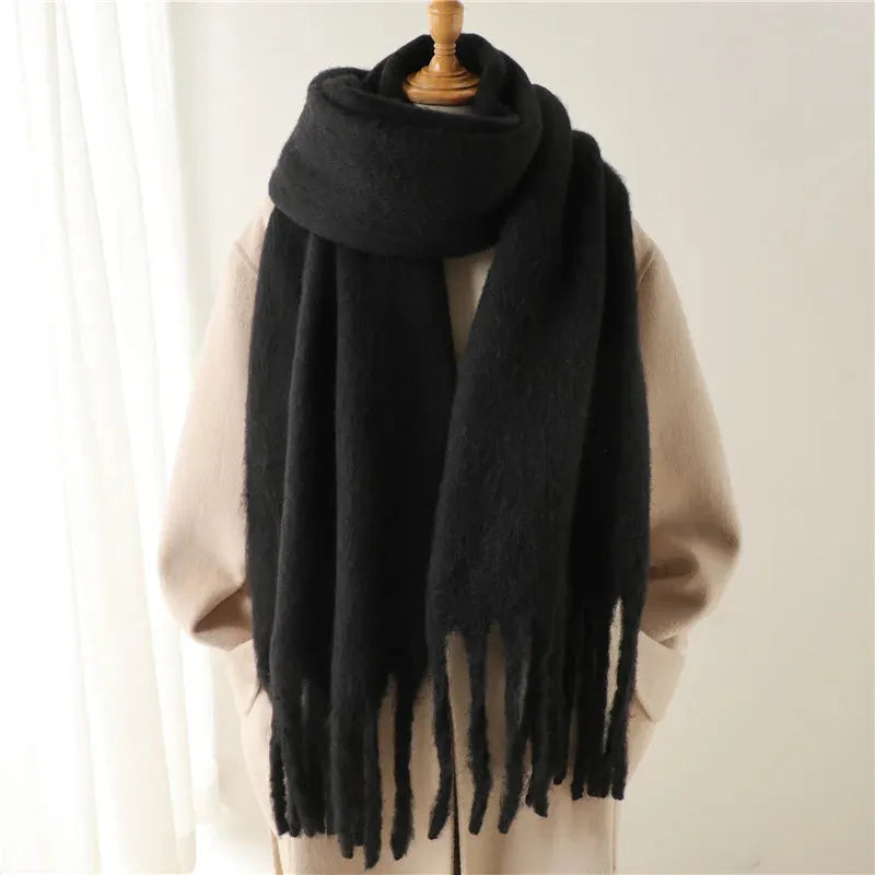 Women's Scarf - Chunky Finish with Fringe Trim