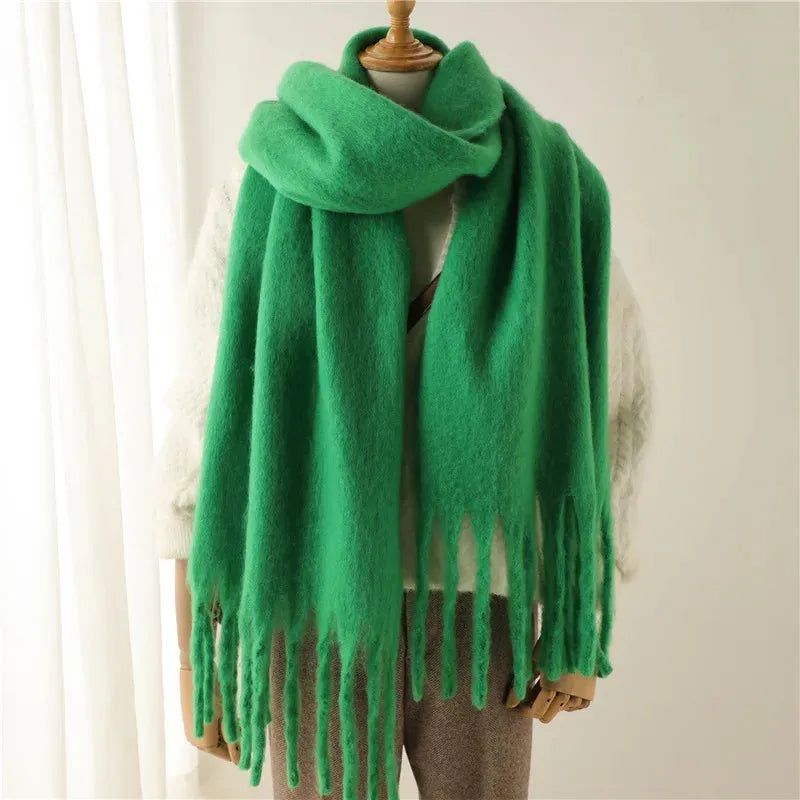 Women's Scarf - Chunky Finish with Fringe Trim