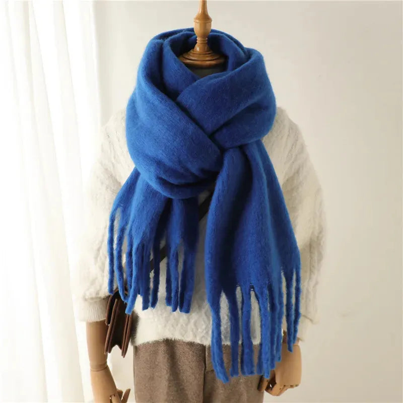 Women's Scarf - Chunky Finish with Fringe Trim