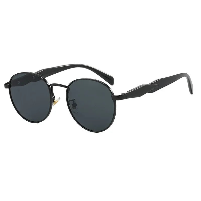 Vintage Round Metal UV400 Sunglasses for Women